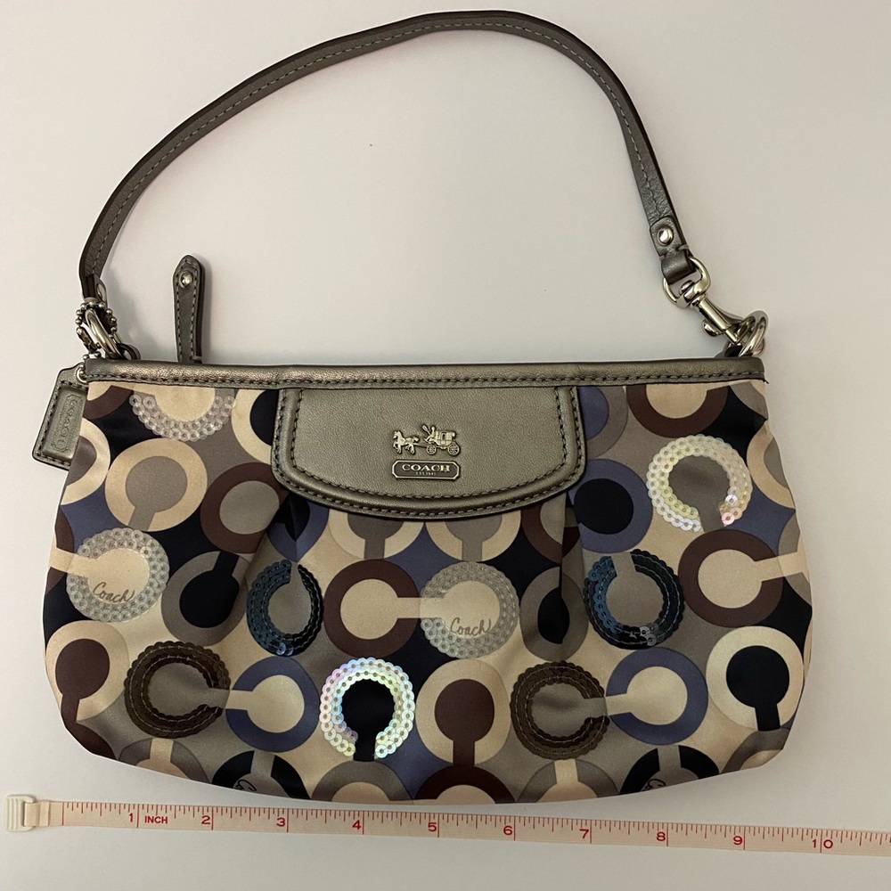 Coach clutch purse wristlet 10 X 5 inches